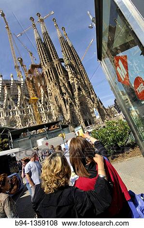 Sagrada Familia Temple. Antoni Gaudi, Barcelona, Catalonia, Spain. View Large Photo Image Stock Photo - Sagrada Familia Temple. Antoni Gaudi, Barcelona, Catalonia, Spain.. Fotosearch
