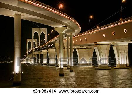 Sai Van bridge that links Macau to Taipa island, Special Administrative Region, China, Asia View Large Photo Image Picture - Sai Van bridge that links Macau to Taipa island, Special Administrative Region, China, Asia. Fotosearch