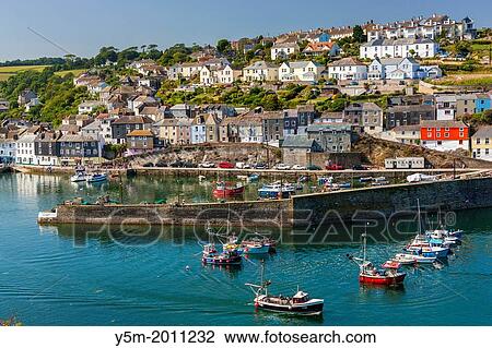 Sailing boats in harbor, Mevagissey, Cornwall, England, United Kingdom. View Large Photo Image Stock Image - Sailing boats in harbor, Mevagissey, Cornwall, England, United Kingdom.. Fotosearch
