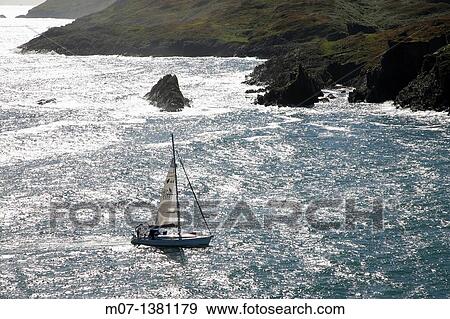 Sailling boat into Baltimore bay, Ireland View Large Photo Image Stock Photo - Sailling boat into Baltimore bay, Ireland. Fotosearch