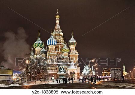 Saint Basil's Cathedral, Red Square, Moscow, Russia View Large Photo Image Stock Photography - Saint Basil's Cathedral, Red Square, Moscow, Russia. Fotosearch
