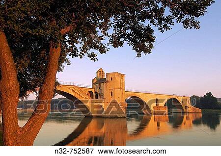 Saint Benezet bridge over Rhone river, Avignon. Vaucluse, Provence-Alpes-C? te d? Azur, Rhone valley, Provence, France View Large Photo Image Stock Photo - Saint Benezet bridge over Rhone river, Avignon. Vaucluse, Provence-Alpes-C? te d? Azur, Rhone valley, Provence, France. Fotosearch
