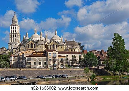 Saint Front Cathedral and Isle River, Perigueux, Dordogne, Aquitaine, France, Europe View Large Photo Image Stock Image - Saint Front Cathedral and Isle River, Perigueux, Dordogne, Aquitaine, France, Europe. Fotosearch