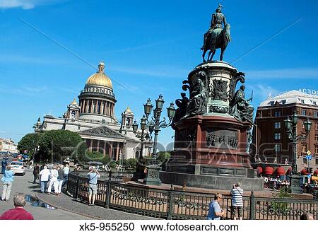 Saint Isaac square in Saint Petesburg, Russia View Large Photo Image Stock Image - Saint Isaac square in Saint Petesburg, Russia. Fotosearch