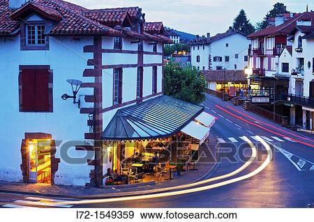Saint-Jean-Pied-de-Port (aka Donibane Grazi), Pyrenees Atlantiques, Aquitaine, France View Large Photo Image Stock Photo - Saint-Jean-Pied-de-Port (aka Donibane Grazi), Pyrenees Atlantiques, Aquitaine, France. Fotosearch