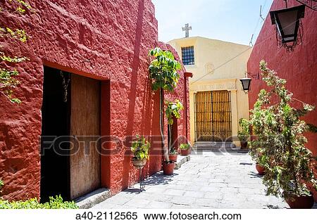 Saint Joseph and Saint Therese Monastery 1710. Arequipa. Peru. UNESCO World Heritage Site. View Large Photo Image Stock Photography - Saint Joseph and Saint Therese Monastery 1710. Arequipa. Peru. UNESCO World Heritage Site.. Fotosearch