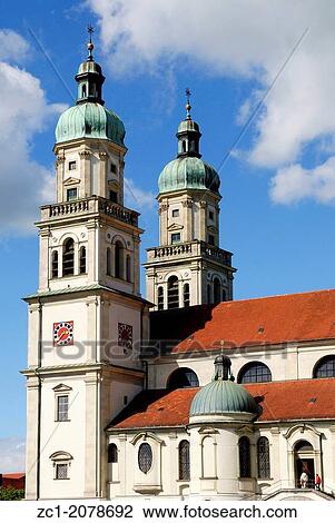 Saint Lawrence Basilica of Kempten - Caution: For the editorial use only. Not for advertising or other commercial use!. View Large Photo Image Stock Image - Saint Lawrence Basilica of Kempten - Caution: For the editorial use only. Not for advertising or other commercial use!.. Fotosearch