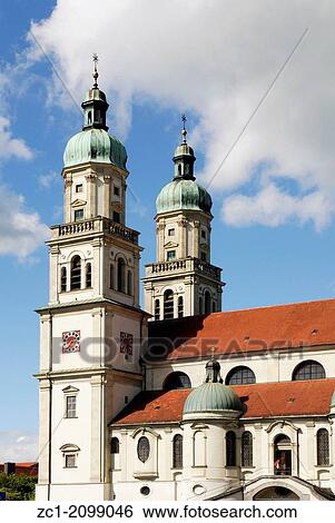 Saint Lawrence Basilica of Kempten - Caution: For the editorial use only. Not for advertising or other commercial use!. View Large Photo Image Stock Photograph - Saint Lawrence Basilica of Kempten - Caution: For the editorial use only. Not for advertising or other commercial use!.. Fotosearch