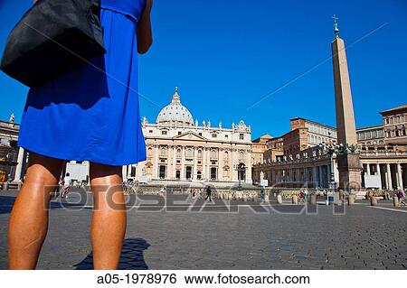 Saint Peter's Basilica and Square, Vatican City, Rome, Lazio, Italy View Large Photo Image Stock Photograph - Saint Peter's Basilica and Square, Vatican City, Rome, Lazio, Italy. Fotosearch