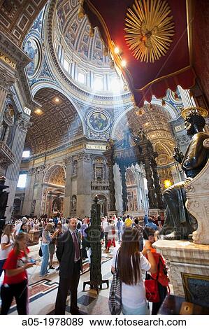 Saint Peter's Basilica, Vatican City, Rome, Lazio, Italy View Large Photo Image Stock Photo - Saint Peter's Basilica, Vatican City, Rome, Lazio, Italy. Fotosearch
