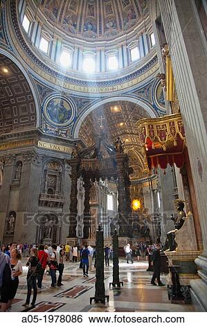 Saint Peter's Basilica, Vatican City, Rome, Lazio, Italy View Large Photo Image Stock Photograph - Saint Peter's Basilica, Vatican City, Rome, Lazio, Italy. Fotosearch