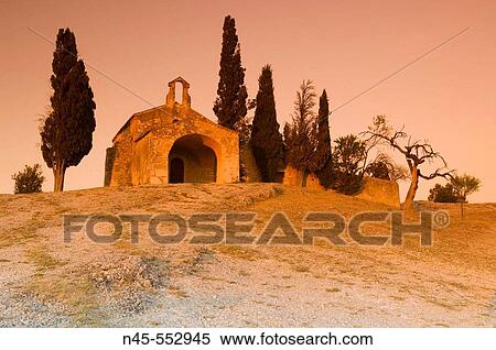 Saint Sixte chapel. Alpilles. Bouches du Rhone. Provence. France View Large Photo Image Stock Photography - Saint Sixte chapel. Alpilles. Bouches du Rhone. Provence. France. Fotosearch