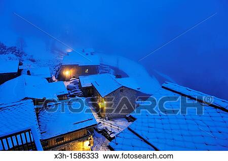Stock Image - Sainte-Foy-Tarentaise, Savoie department, Rhone-Alpes region, France, Europe. Fotosearch