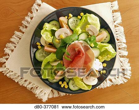 Salad with vinaigrette. View Large Photo Image Stock Image - Salad with vinaigrette.. Fotosearch