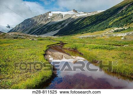Stock Photography - Salal Peak 2530 m 8301 ft and headwaters of Salal Creek, Athelney Pass Coast Mountains British Columbia Canada. Fotosearch