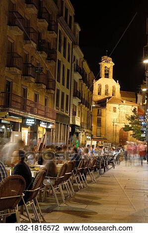 Salamanca, Rua Mayor street, Via de la Plata, Calle de la Rua Mayor, Castilla-Leon, Spain. View Large Photo Image Stock Image - Salamanca, Rua Mayor street, Via de la Plata, Calle de la Rua Mayor, Castilla-Leon, Spain.. Fotosearch