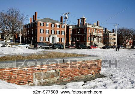 Stock Photo - Salem Maritime National Historic Site, which was the first National Historic Site in the National Park System Located in Salem, Massachusetts USA. Fotosearch