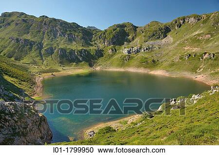 Stock Image - Saliencia Lakes, Somiedo Natural Park Asturias. Fotosearch