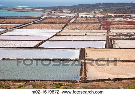 Salinas de Janubio in Lanzarote, Canary Islands, Spain View Large Photo Image Stock Image - Salinas de Janubio in Lanzarote, Canary Islands, Spain. Fotosearch