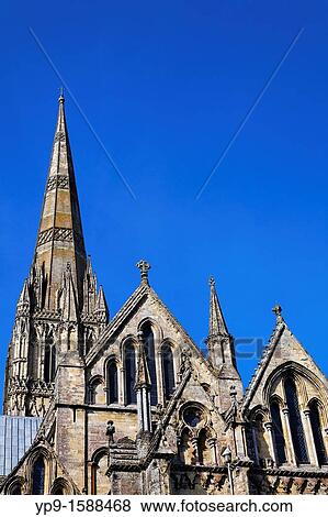 Stock Photo - Salisbury Cathedral, Salisbury, Wiltshire, England. Fotosearch