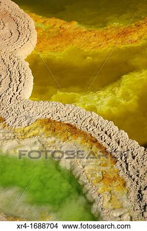 Salt Formations on Saltwater Lake, Dallol, Danakil Desert, Ethiopia, Africa View Large Photo Image Picture - Salt Formations on Saltwater Lake, Dallol, Danakil Desert, Ethiopia, Africa. Fotosearch