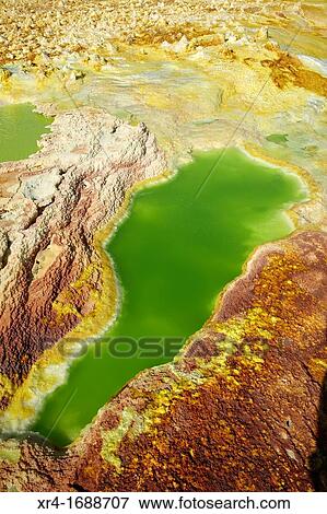 Salt Formations on Saltwater Lake, Dallol, Danakil Desert, Ethiopia, Africa View Large Photo Image Stock Photo - Salt Formations on Saltwater Lake, Dallol, Danakil Desert, Ethiopia, Africa. Fotosearch