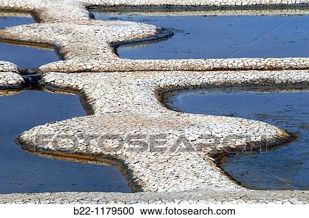 Salt pan of St Armel, Gulf of Morbihan, Brittany, Bretagne, France. View Large Photo Image Stock Image - Salt pan of St Armel, Gulf of Morbihan, Brittany, Bretagne, France.. Fotosearch