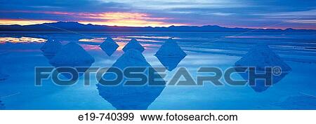 Salt pans at Salar de Uyuni, Bolivia View Large Photo Image Stock Photo - Salt pans at Salar de Uyuni, Bolivia. Fotosearch