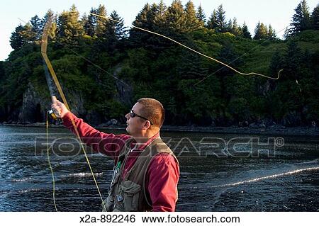 SALT WATER FLY FISHING View Large Photo Image Stock Photograph - SALT WATER FLY FISHING. Fotosearch