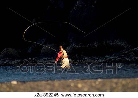 SALT WATER FLY FISHING View Large Photo Image Stock Photography - SALT WATER FLY FISHING. Fotosearch