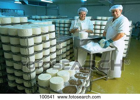 Salting fresh cheese, Roquefort, France View Large Photo Image Stock Image - Salting fresh cheese, Roquefort, France. Fotosearch
