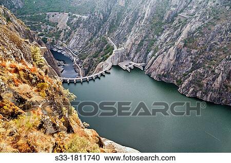 Salto de AldeadBvila in the Arribes del Duero from the Fraile viewpoint Salamanca Castilla Le? n Spain View Large Photo Image Stock Image - Salto de AldeadBvila in the Arribes del Duero from the Fraile viewpoint Salamanca Castilla Le? n Spain. Fotosearch