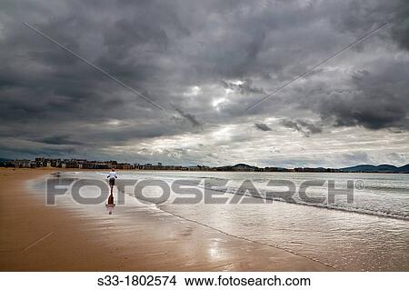 Salv? beach in Laredo Santander Cantabria Spain View Large Photo Image Picture - Salv? beach in Laredo Santander Cantabria Spain. Fotosearch