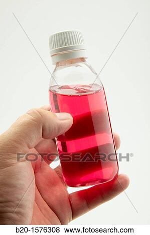 Stock Photo - Sample of a syrup, Generic drugs, Pharmaceutical plant, Drug manufacturing plant, Research Center, Pharmacy, Area Health. Fotosearch