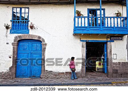 san blas district in cusco, peru. View Large Photo Image Stock Photo - san blas district in cusco, peru.. Fotosearch