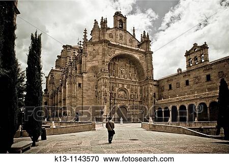 San Esteban Church and convent Salamanca Castilla y Leon Spain View Large Photo Image Stock Image - San Esteban Church and convent Salamanca Castilla y Leon Spain. Fotosearch