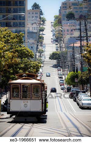 San Francisco, Cable Car View Large Photo Image Stock Image - San Francisco, Cable Car. Fotosearch
