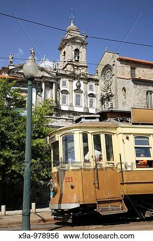 San Francisco Church with a Traditional Tram in the Foreground, Porto, Douro Litoral, Portugal View Large Photo Image Stock Photograph - San Francisco Church with a Traditional Tram in the Foreground, Porto, Douro Litoral, Portugal. Fotosearch