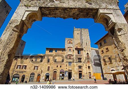 San Gimignano, Tuscany, Italy, Siena Province, UNESCO World Heritage Site View Large Photo Image Stock Photograph - San Gimignano, Tuscany, Italy, Siena Province, UNESCO World Heritage Site. Fotosearch