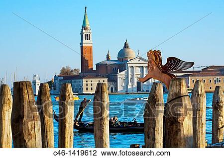 Stock Image - San Giorgio Maggiore church Venice Veneto, Italy. Fotosearch