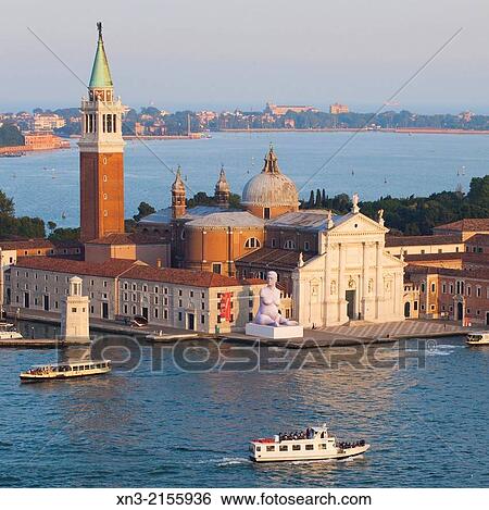 San Giorgio Maggiore is a 16th-century Benedictine church on the island of the same name from St Mark's Bell Tower, St Mark's Square, Laguna Veneta, Venice, Veneto, Italy, Europe. View Large Photo Image Stock Photograph - San Giorgio Maggiore is a 16th-century Benedictine church on the island of the same name from St Mark's Bell Tower, St Mark's Square, Laguna Veneta, Venice, Veneto, Italy, Europe.. Fotosearch