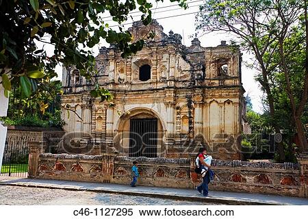 San Jos? el Viejo. chapel fa? ade. colonial ruins. Beginning of XVIIth century. Antigua. Guatemala. View Large Photo Image Stock Photography - San Jos? el Viejo. chapel fa? ade. colonial ruins. Beginning of XVIIth century. Antigua. Guatemala.. Fotosearch
