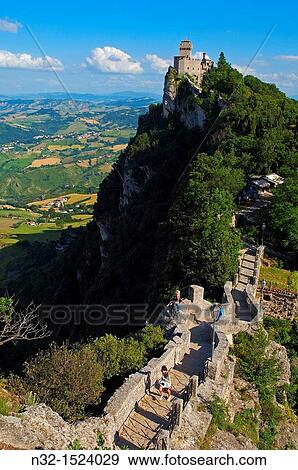 San Marino Rocca fratta, Fratta Tower Monte Titano Republic of San Marino Italy Europe. View Large Photo Image Stock Photo - San Marino Rocca fratta, Fratta Tower Monte Titano Republic of San Marino Italy Europe.. Fotosearch