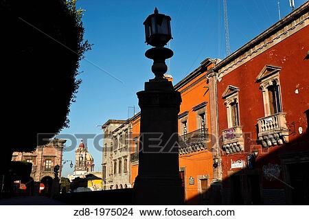 Picture - san miguel de allende. mexico. inmaculada concepcion church from san francico street.. Fotosearch