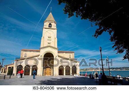 San Pedro Church. Gijon. Asturias, Spain View Large Photo Image Stock Photograph - San Pedro Church. Gijon. Asturias, Spain. Fotosearch