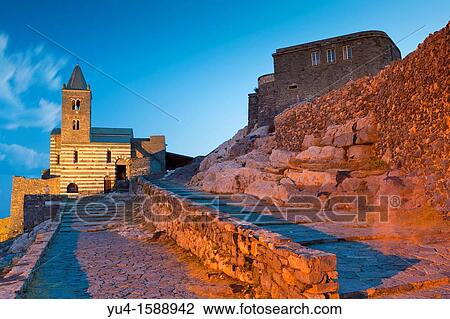 San Pietro Church at Portovenere, Cinque Terre, UNESCO World Heritage Site, Liguria, Italy, Europe View Large Photo Image Stock Image - San Pietro Church at Portovenere, Cinque Terre, UNESCO World Heritage Site, Liguria, Italy, Europe. Fotosearch