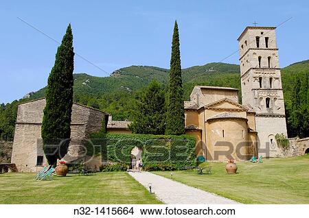 San pietro in Valle, Abbey, Ferentillo, Valnerina, Terni, Umbria, Italy, Europe. View Large Photo Image Picture - San pietro in Valle, Abbey, Ferentillo, Valnerina, Terni, Umbria, Italy, Europe.. Fotosearch