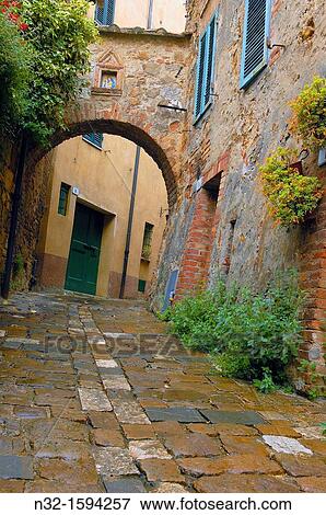 Stock Photo - San Quirico d? Orcia, Val d? Orcia, UNESCO World Heritage Site, Siena Province, Italy. Fotosearch