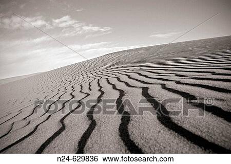 Stock Photograph - Sand dunes. Valdes Peninsula, Chubut, Argentina. Fotosearch