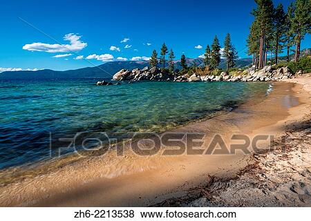 Stock Photo - Sand Harbor State Park, Lake Tahoe, Nevada, USA.. Fotosearch